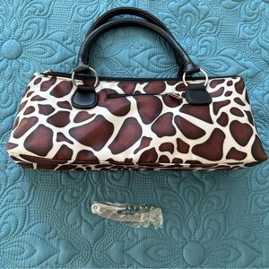 Fun Wine Bottle Cooler Bag, Giraffe Print, NWOT